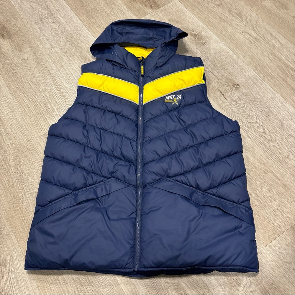 NBA All Star 2024 Indiana Pacers Indianapolis Puffer Volunteer Vest Size  L